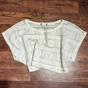 White Lace Crop Top